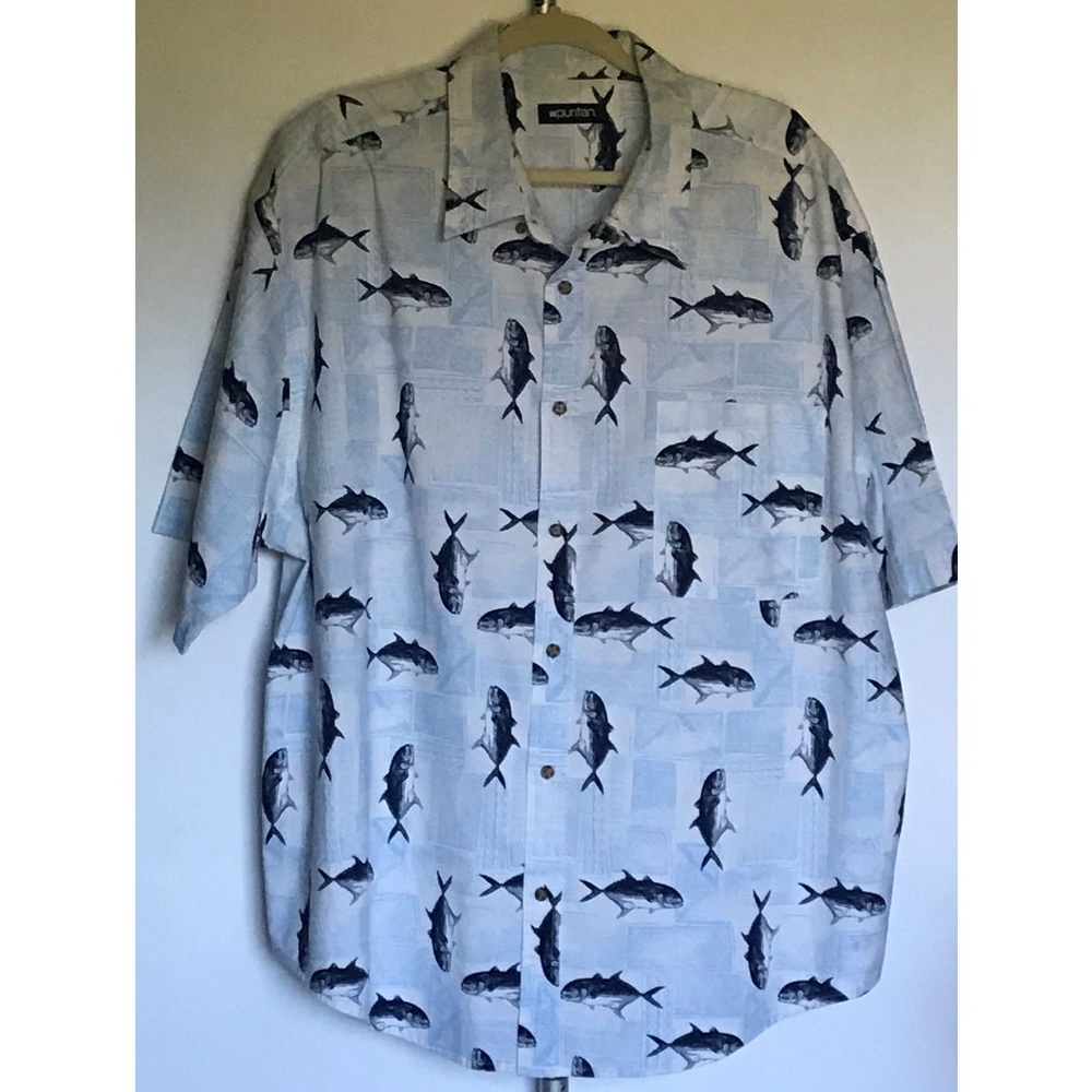 Men's Puritan Short Sleeve Button Front 2XL - Picture 1 of 7